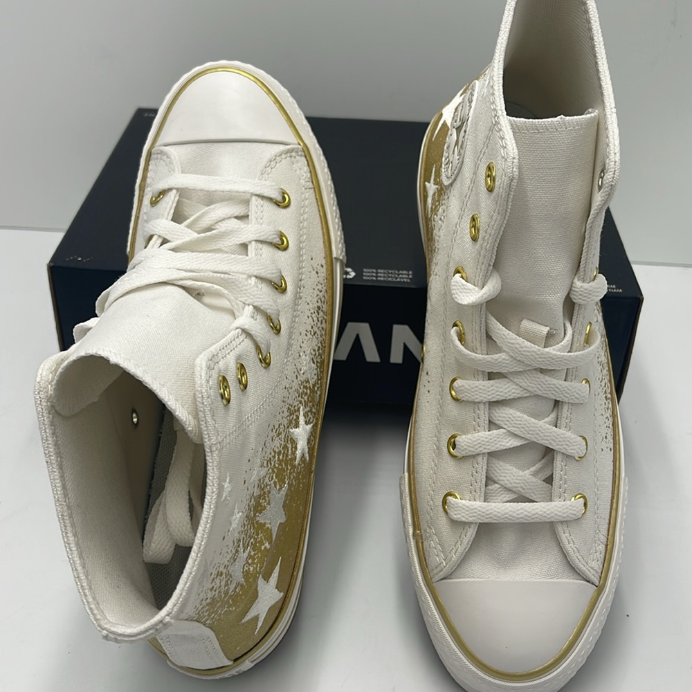 Converse WMNS High-Top Sneakers A12877C
CTAS EVA LIFT HI
VINTAGE WHITE/GOLD - Picture 12 of 16